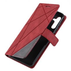 Knižkové puzdro Rhombus červené – Samsung Galaxy A13 5G | Lacné Kryty Lacné Kryty | Knižkové puzdro Rhombus červené – Samsung Galaxy A13 5G | Lacné Kryty