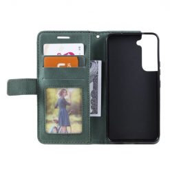 Knižkové puzdro Rhombus zelené – Samsung Galaxy S22 | Lacné Kryty Lacné Kryty | Knižkové puzdro Rhombus zelené – Samsung Galaxy S22 | Lacné Kryty