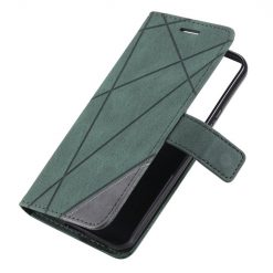 Knižkové puzdro Rhombus zelené – Samsung Galaxy S22 | Lacné Kryty Lacné Kryty | Knižkové puzdro Rhombus zelené – Samsung Galaxy S22 | Lacné Kryty