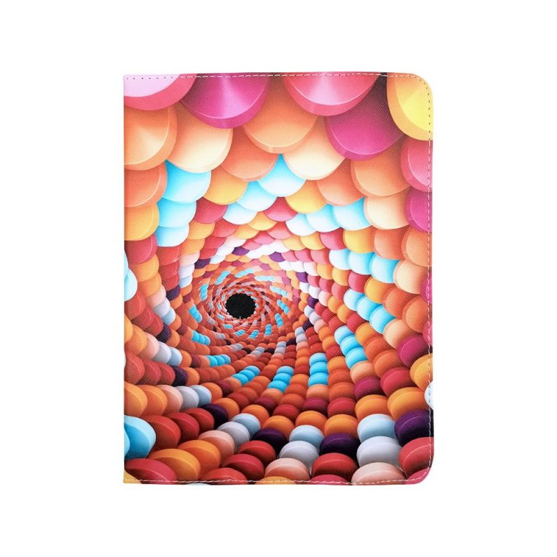 Lacné Kryty | Univerzálne knižkové puzdro Candy Spiral pre tablet so 7 - 8 palcovým displejom