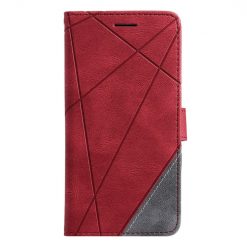 Lacné Kryty | Knižkové puzdro Rhombus červené – Samsung Galaxy S22+ (S22 Plus)