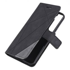 Lacné Kryty | Knižkové puzdro Rhombus čierne – Samsung Galaxy S22+ (S22 Plus) | Lacné Kryty