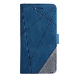 Lacné Kryty | Knižkové puzdro Rhombus modré – Samsung Galaxy S22+ (S22 Plus)