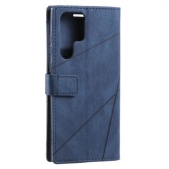 Knižkové puzdro Rhombus modré – Samsung Galaxy S22 Ultra | Lacné Kryty Lacné Kryty | Knižkové puzdro Rhombus modré – Samsung Galaxy S22 Ultra | Lacné Kryty