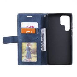 Knižkové puzdro Rhombus modré – Samsung Galaxy S22 Ultra | Lacné Kryty Lacné Kryty | Knižkové puzdro Rhombus modré – Samsung Galaxy S22 Ultra | Lacné Kryty