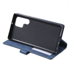 Knižkové puzdro Rhombus modré – Samsung Galaxy S22 Ultra | Lacné Kryty Lacné Kryty | Knižkové puzdro Rhombus modré – Samsung Galaxy S22 Ultra | Lacné Kryty