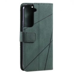 Lacné Kryty | Knižkové puzdro Rhombus zelené – Samsung Galaxy S22+ (S22 Plus) | Lacné Kryty