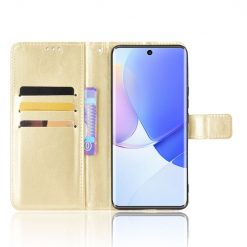 Knižkové puzdro Shockproof Horse Texture zlaté – Huawei Nova 9 / Honor 50 | Lacné Kryty Lacné Kryty | Knižkové puzdro Shockproof Horse Texture zlaté – Huawei Nova 9 / Honor 50 | Lacné Kryty