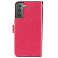 Peňaženkové puzdro Embossing Pattern Štvorlístok ružové – Samsung Galaxy S22+ (S22 Plus) | Lacné Kryty Lacné Kryty | Peňaženkové puzdro Embossing Pattern Štvorlístok ružové – Samsung Galaxy S22+ (S22 Plus) | Lacné Kryty