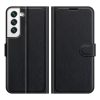 Lacné Kryty | Peňaženkové puzdro Litchi biele – Samsung Galaxy S22+ (S22 Plus) | Lacné Kryty