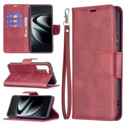 Lacné Kryty | Peňaženkové puzdro Retro Lambskin červené – Samsung Galaxy S22+ (S22 Plus) | Lacné Kryty