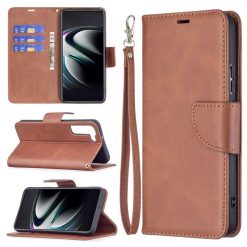 Lacné Kryty | Peňaženkové puzdro Retro Lambskin hnedé – Samsung Galaxy S22+ (S22 Plus) | Lacné Kryty