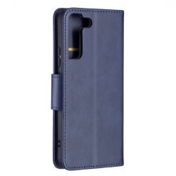 Peňaženkové puzdro Retro Lambskin modré – Samsung Galaxy S22+ (S22 Plus) | Lacné Kryty Lacné Kryty | Peňaženkové puzdro Retro Lambskin modré – Samsung Galaxy S22+ (S22 Plus) | Lacné Kryty