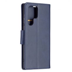 Peňaženkové puzdro Retro Lambskin modré – Samsung Galaxy S22 Ultra | Lacné Kryty Lacné Kryty | Peňaženkové puzdro Retro Lambskin modré – Samsung Galaxy S22 Ultra | Lacné Kryty