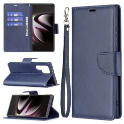 Peňaženkové puzdro Retro Lambskin modré – Samsung Galaxy S22 Ultra | Lacné Kryty Lacné Kryty | Peňaženkové puzdro Retro Lambskin modré – Samsung Galaxy S22 Ultra | Lacné Kryty