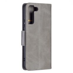 Peňaženkové puzdro Retro Lambskin sivé – Samsung Galaxy S22+ (S22 Plus) | Lacné Kryty Lacné Kryty | Peňaženkové puzdro Retro Lambskin sivé – Samsung Galaxy S22+ (S22 Plus) | Lacné Kryty