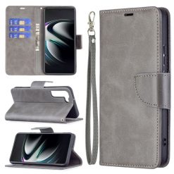Peňaženkové puzdro Retro Lambskin sivé – Samsung Galaxy S22+ (S22 Plus) | Lacné Kryty Lacné Kryty | Peňaženkové puzdro Retro Lambskin sivé – Samsung Galaxy S22+ (S22 Plus) | Lacné Kryty