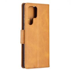 Peňaženkové puzdro Retro Lambskin žlté – Samsung Galaxy S22 Ultra | Lacné Kryty Lacné Kryty | Peňaženkové puzdro Retro Lambskin žlté – Samsung Galaxy S22 Ultra | Lacné Kryty