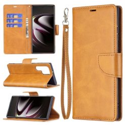 Peňaženkové puzdro Retro Lambskin žlté – Samsung Galaxy S22 Ultra | Lacné Kryty Lacné Kryty | Peňaženkové puzdro Retro Lambskin žlté – Samsung Galaxy S22 Ultra | Lacné Kryty