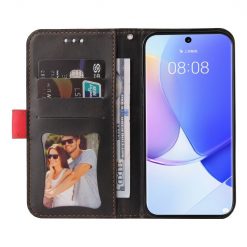 Lacné Kryty | Peňaženkové puzdro Stitching čierno-červené – Huawei Nova 9 / Honor 50 | Lacné Kryty