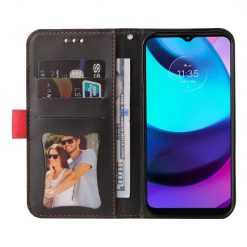 Peňaženkové puzdro Stitching čierno-červené – Motorola Moto E20 / E30 / E40 | Lacné Kryty Lacné Kryty | Peňaženkové puzdro Stitching čierno-červené – Motorola Moto E20 / E30 / E40 | Lacné Kryty