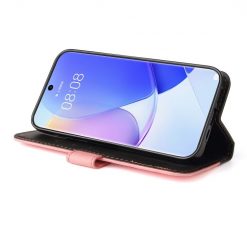 Lacné Kryty | Peňaženkové puzdro Stitching čierno-ružové – Huawei Nova 9 / Honor 50 | Lacné Kryty