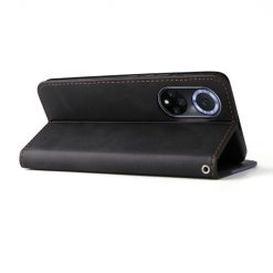 Lacné Kryty | Peňaženkové puzdro Stitching čierno-sivé – Huawei Nova 9 / Honor 50 | Lacné Kryty