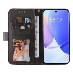 Lacné Kryty | Peňaženkové puzdro Stitching čierno-sivé – Huawei Nova 9 / Honor 50 | Lacné Kryty