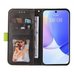 Lacné Kryty | Peňaženkové puzdro Stitching čierno-zelené – Huawei Nova 9 / Honor 50 | Lacné Kryty