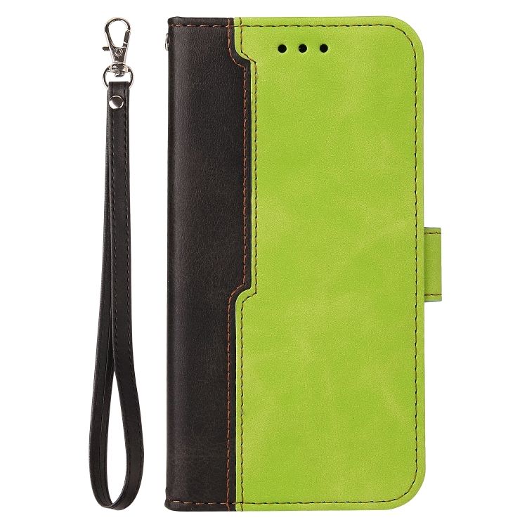 Peňaženkové puzdro Stitching čierno-zelené – Huawei Nova 9 / Honor 50