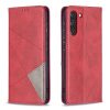 Knižkové puzdro Rhombus hnedé – Samsung Galaxy S21 FE | Lacné Kryty Lacné Kryty | Knižkové puzdro Rhombus hnedé – Samsung Galaxy S21 FE | Lacné Kryty