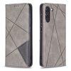 Lacné Kryty | Knižkové puzdro Rhombus modré – Samsung Galaxy S21 FE | Lacné Kryty
