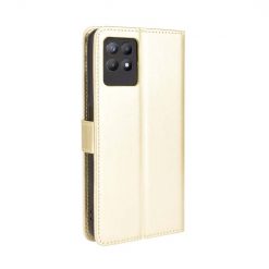 Lacné Kryty | Knižkové puzdro Shockproof Horse Texture zlaté – Realme 8i | Lacné Kryty