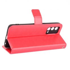 Lacné Kryty | Knižkové puzdro Shockproof Horse Texture červené – Realme GT Master | Lacné Kryty