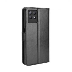 Lacné Kryty | Knižkové puzdro Shockproof Horse Texture čierne – Realme 8i | Lacné Kryty
