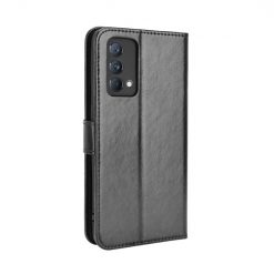 Lacné Kryty | Knižkové puzdro Shockproof Horse Texture čierne – Realme GT Master | Lacné Kryty