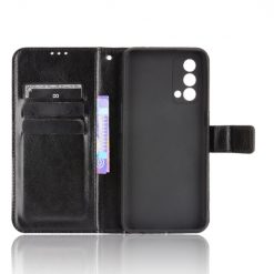 Lacné Kryty | Knižkové puzdro Shockproof Horse Texture čierne – Realme GT Master | Lacné Kryty
