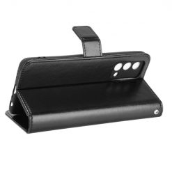 Lacné Kryty | Knižkové puzdro Shockproof Horse Texture čierne – Realme GT Master | Lacné Kryty