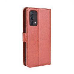 Lacné Kryty | Knižkové puzdro Shockproof Horse Texture hnedé – Realme GT Master | Lacné Kryty