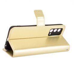 Lacné Kryty | Knižkové puzdro Shockproof Horse Texture zlaté – Realme GT Master | Lacné Kryty