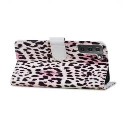 Lacné Kryty | Knižkové puzdro Trendy Cross case Leopard – Samsung Galaxy S21 FE | Lacné Kryty