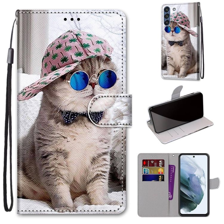 Knižkové puzdro Trendy Cross case Super mačka – Samsung Galaxy S21 FE