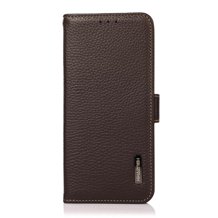 Kožené puzdro Khazneh leather case hnedé – Samsung Galaxy S22 Ultra