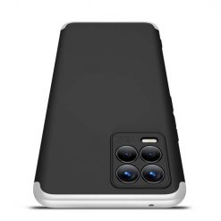 Lacné Kryty | Ochranný kryt 360 Protection čierno-strieborný – Realme 8 / Realme 8 Pro | Lacné Kryty