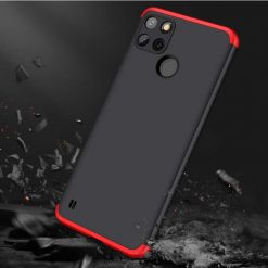 Lacné Kryty | Ochranný kryt 360 Protection čierno-červený – Realme C21Y | Lacné Kryty