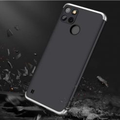Lacné Kryty | Ochranný kryt 360 Protection čierno-strieborný – Realme C21Y | Lacné Kryty