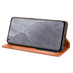 Lacné Kryty | Peňaženkové puzdro Comfort case hnedé – Realme GT Master | Lacné Kryty