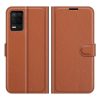 Lacné Kryty | Peňaženkové puzdro Litchi červené – Realme 8 5G | Lacné Kryty
