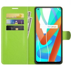 Peňaženkové puzdro Litchi limetkové – Realme 8 5G | Lacné Kryty Lacné Kryty | Peňaženkové puzdro Litchi limetkové – Realme 8 5G | Lacné Kryty