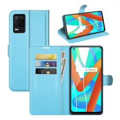 Peňaženkové puzdro Litchi modré – Realme 8 5G | Lacné Kryty Lacné Kryty | Peňaženkové puzdro Litchi modré – Realme 8 5G | Lacné Kryty